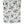 A rectangular cream-colored blanket or throw, featuring an all-over navy blue floral and scroll pattern, shown against a plain white background.